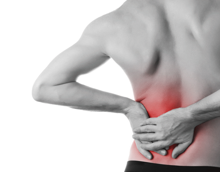 Lower back targeted massage add-on at iOnyx Medspa Merritt Island for pain relief, muscle tension, and postural support
