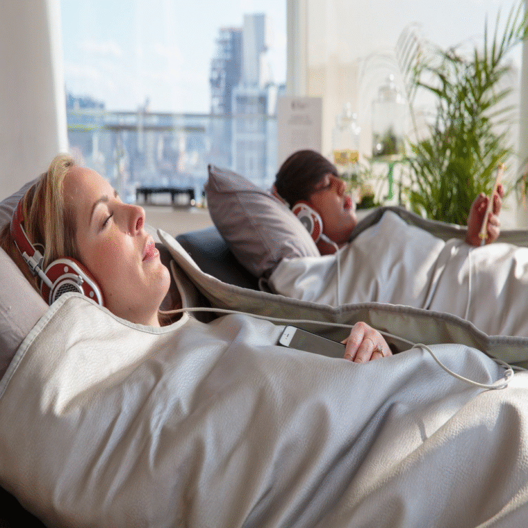 Himalayan salt therapy body wrap at iOnyx Medspa Merritt Island for detox, skin renewal, and relaxation